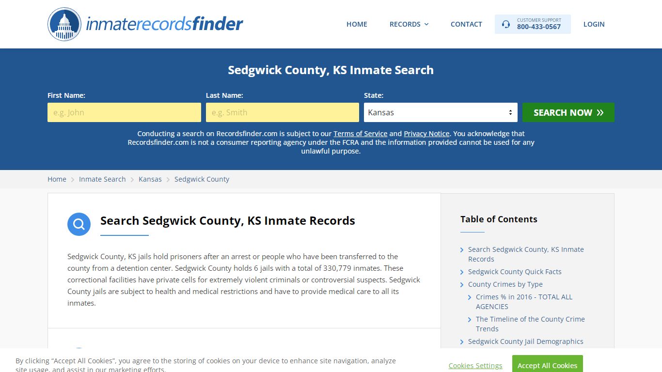 Sedgwick County, KS Inmate Lookup & Jail Records Online